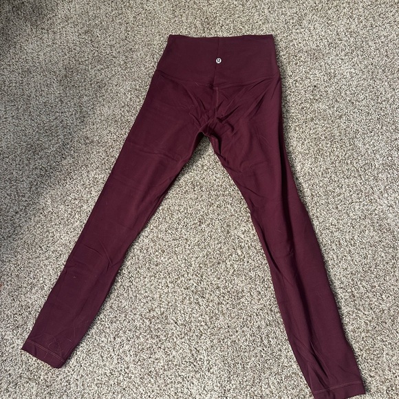Lululemon maroon align 25” size 4 - Picture 3 of 5
